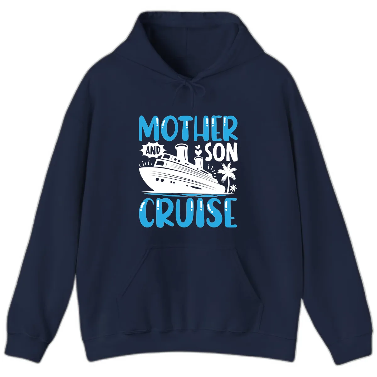 Mother And Son Cruise Hoodie in Navy