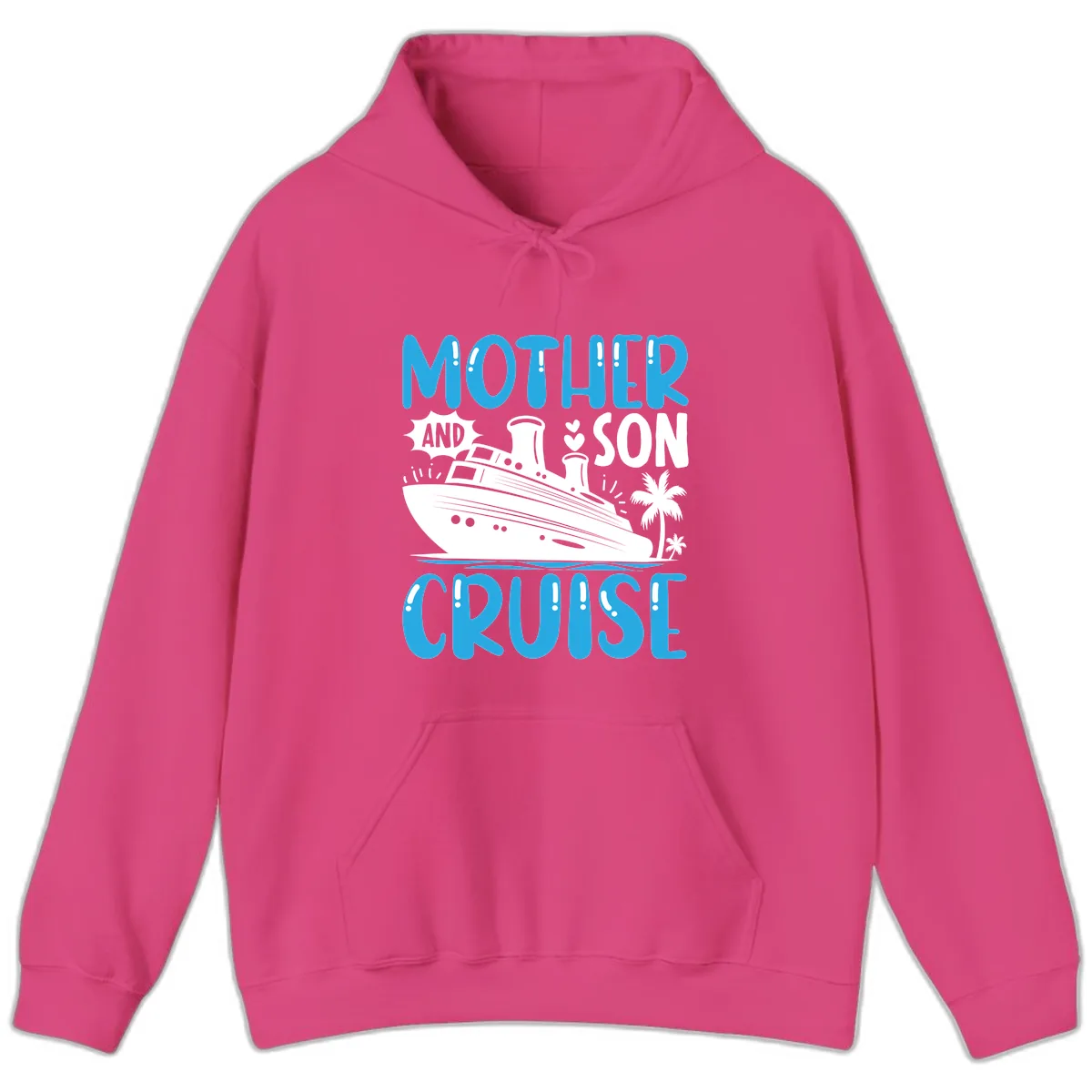 Mother And Son Cruise Hoodie in Heliconia