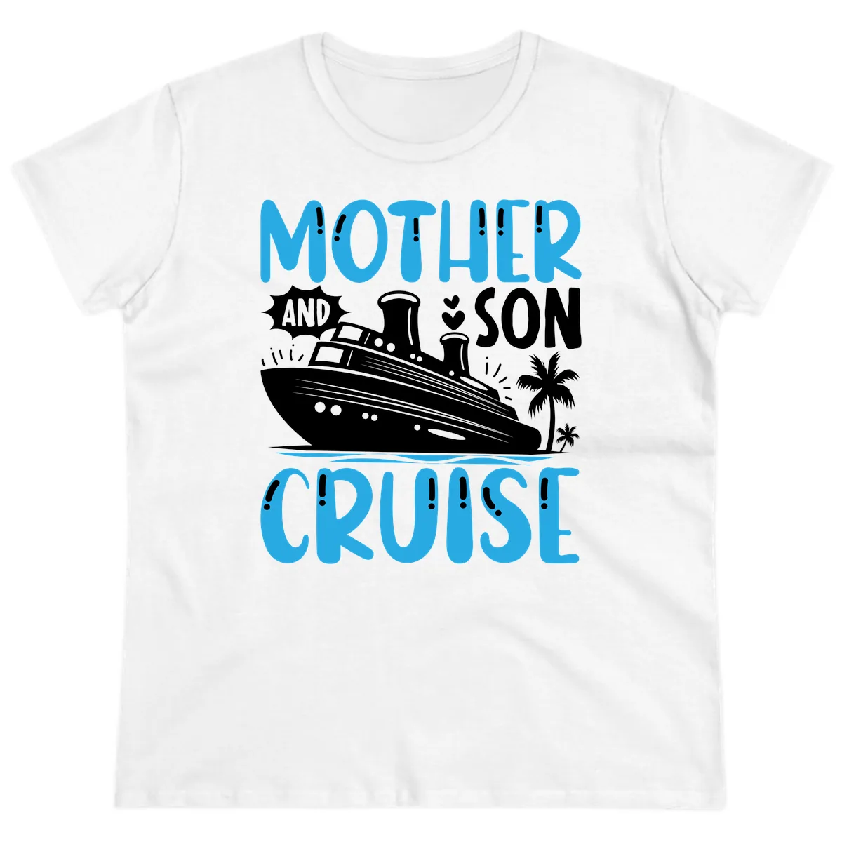 Mother And Son Cruise Ladies Tee in White