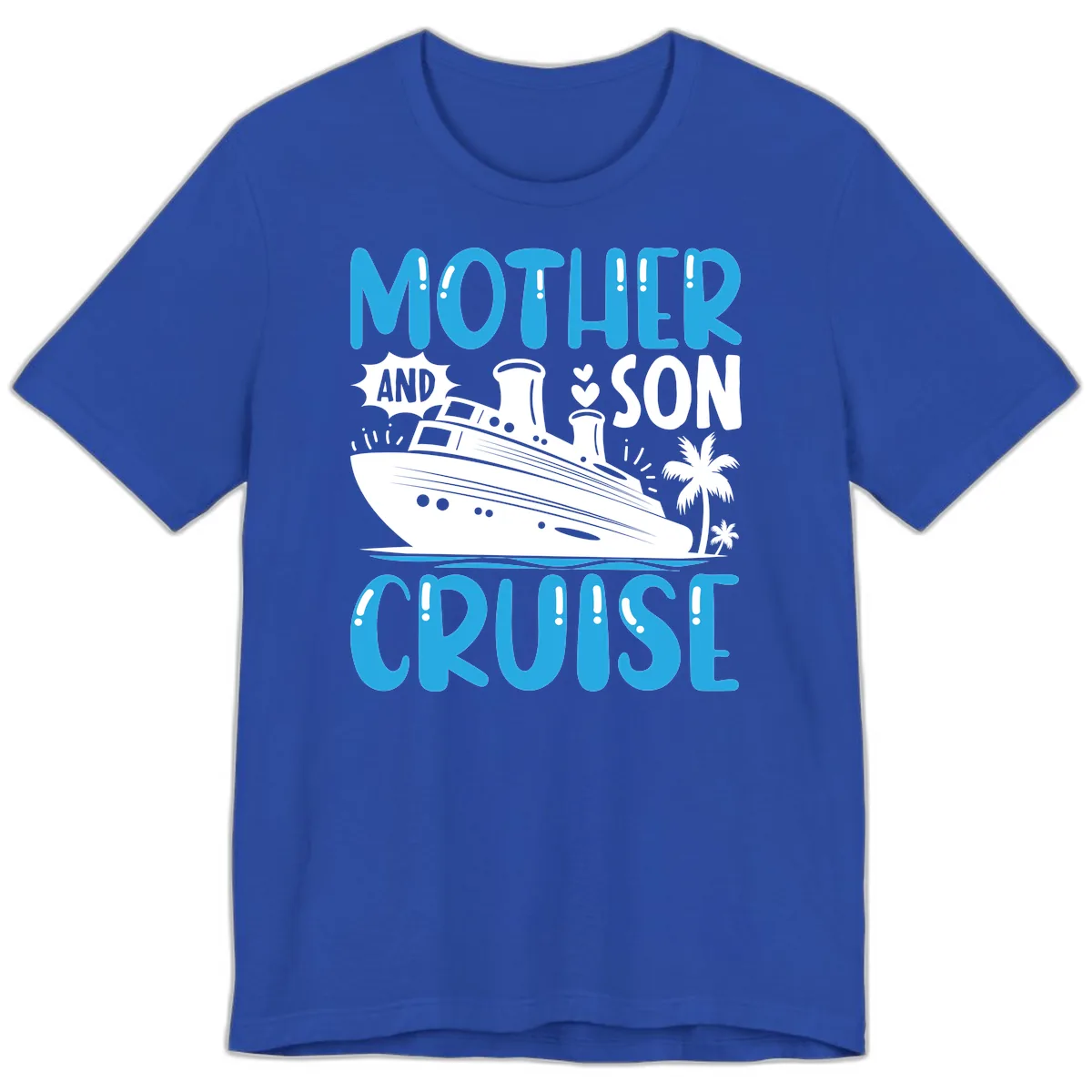 Mother And Son Cruise Premium T-Shirt in True Royal