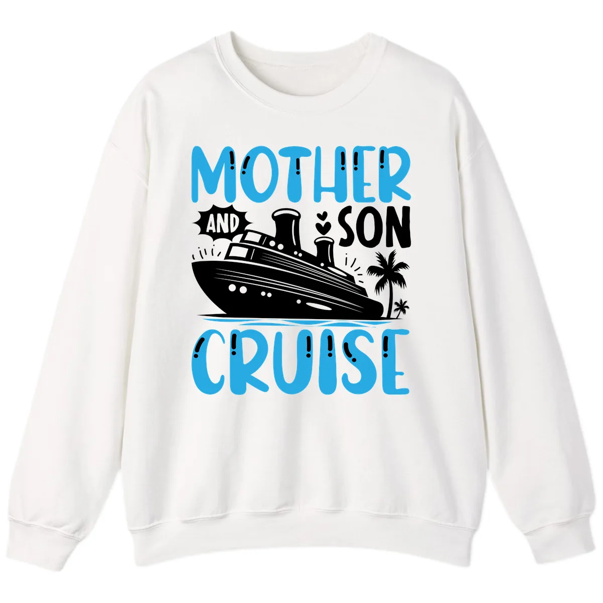 Mother And Son Cruise Sweatshirt in White