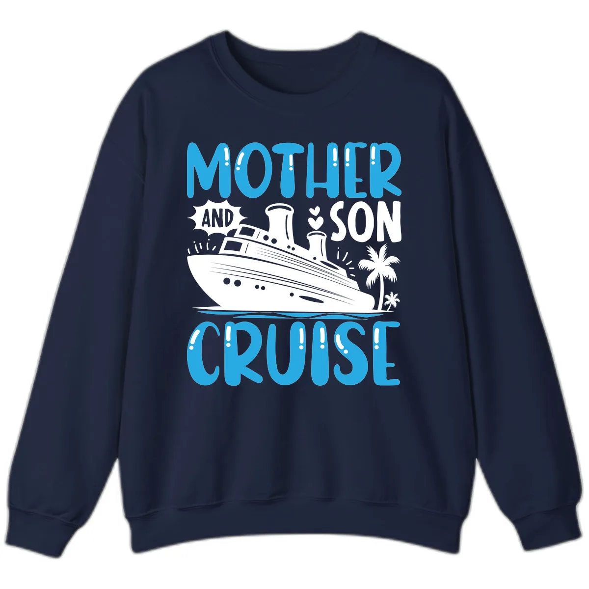 Mother And Son Cruise Sweatshirt in Navy