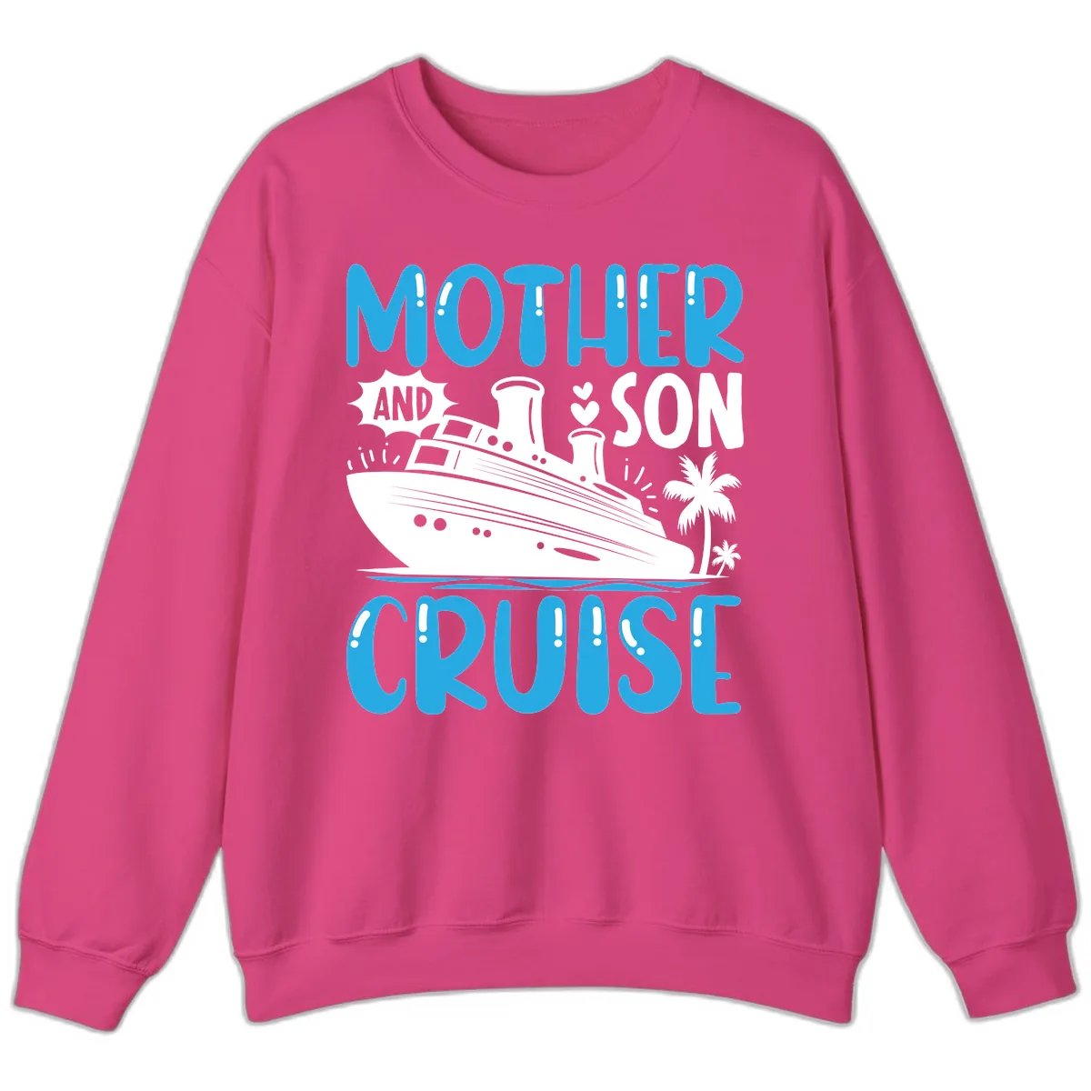 Mother And Son Cruise Sweatshirt in Heliconia