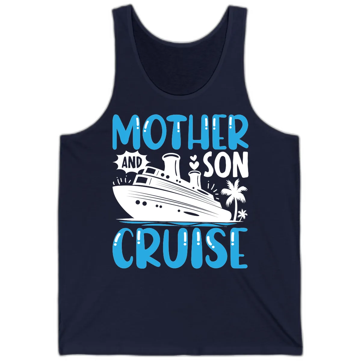Mother And Son Cruise Tank in Navy