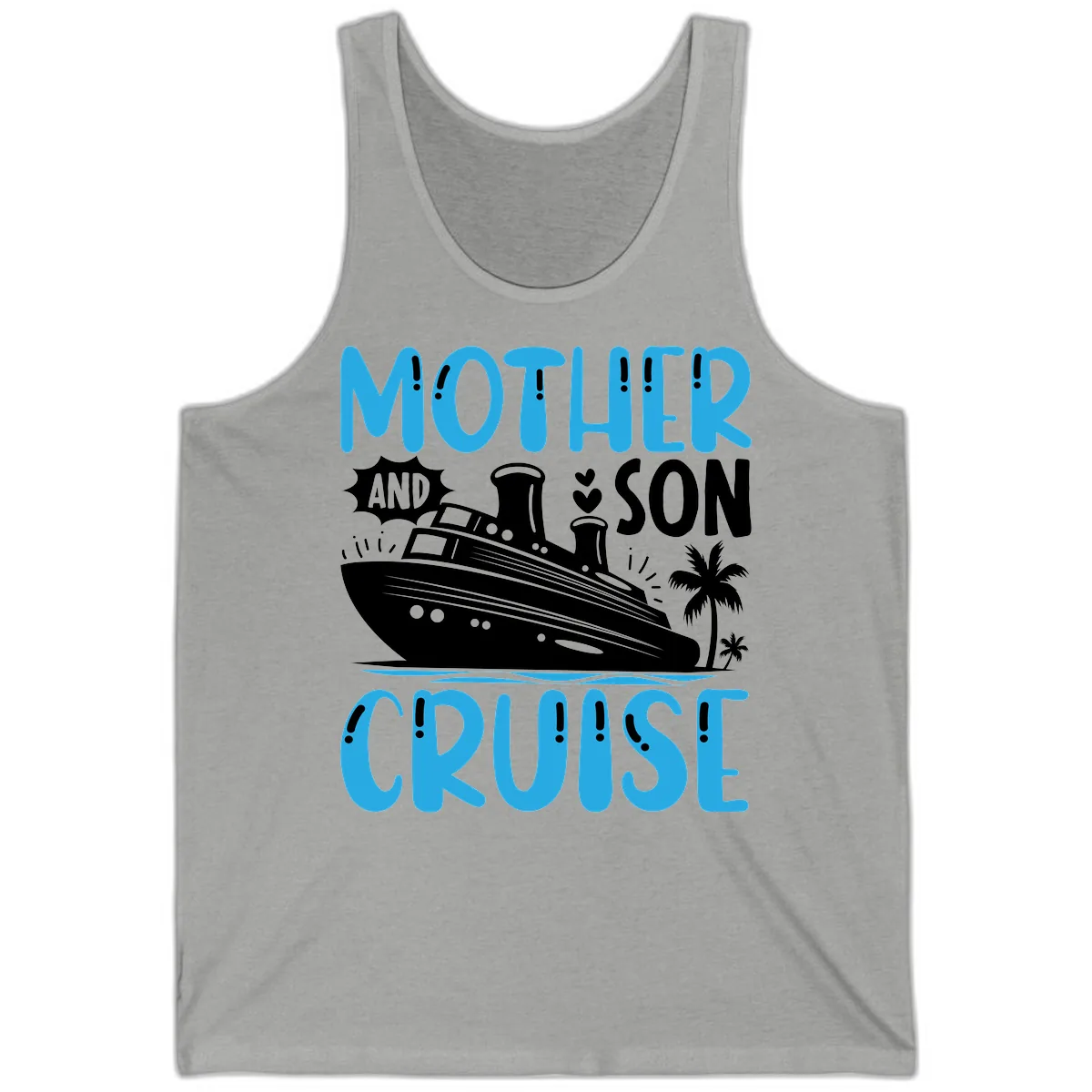 Mother And Son Cruise Tank in Athletic Heather