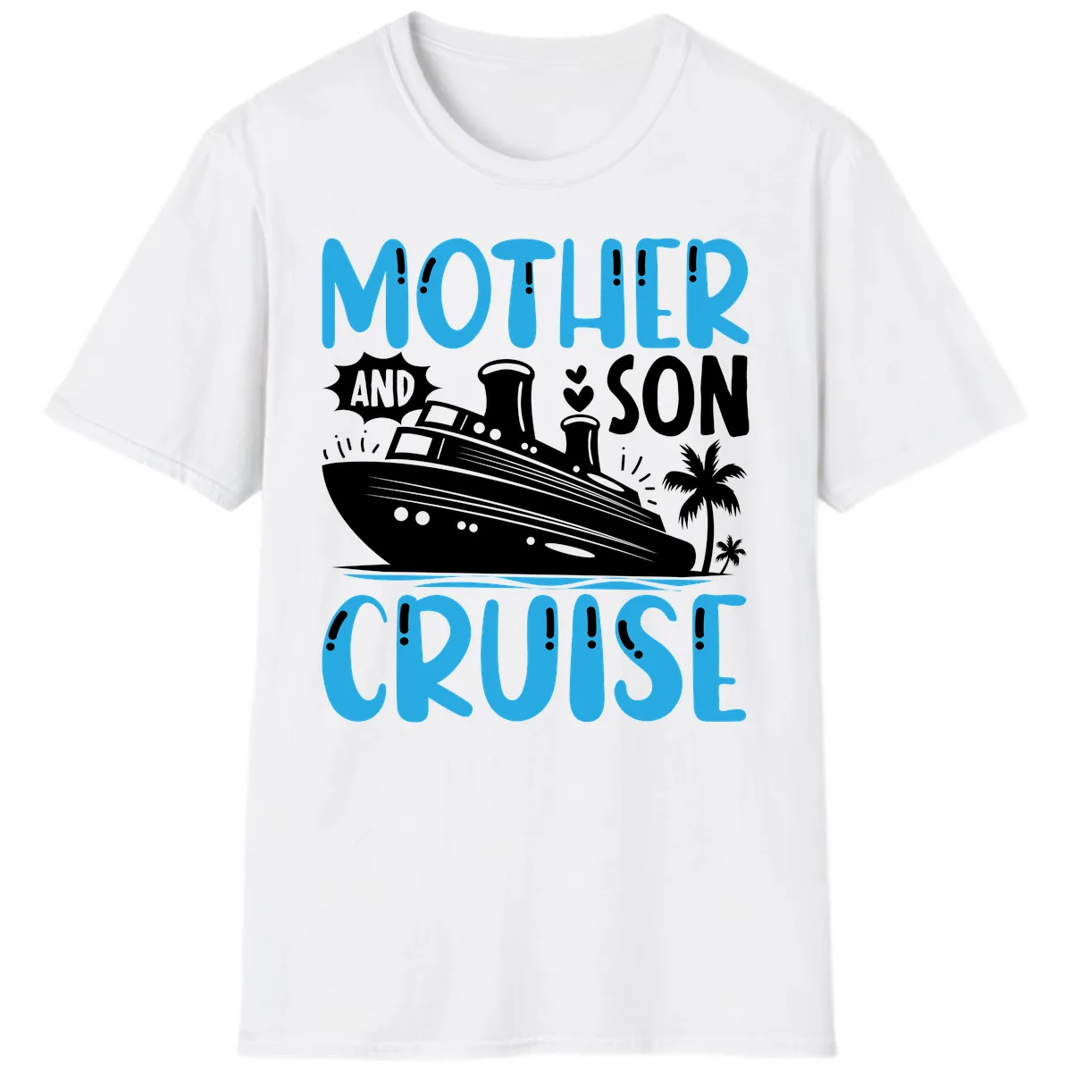 Mother And Son Cruise T-Shirt in White