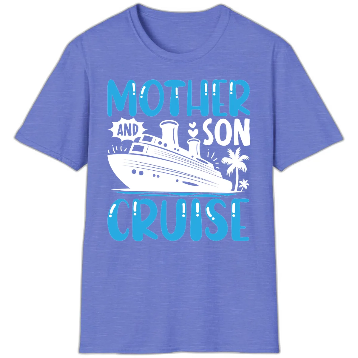 Mother And Son Cruise T-Shirt in Heather Royal
