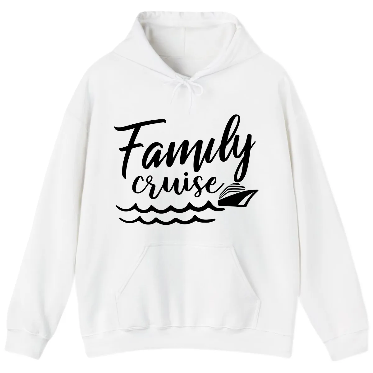 Family Cruise Adventure Hoodie in White