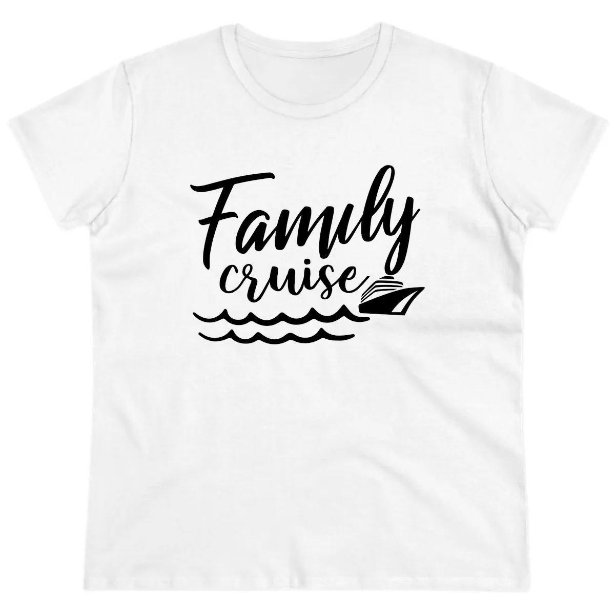 Family Cruise Adventure Ladies Tee in White