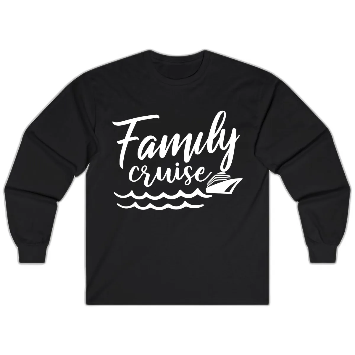 Family Cruise Adventure Long Sleeve in Black