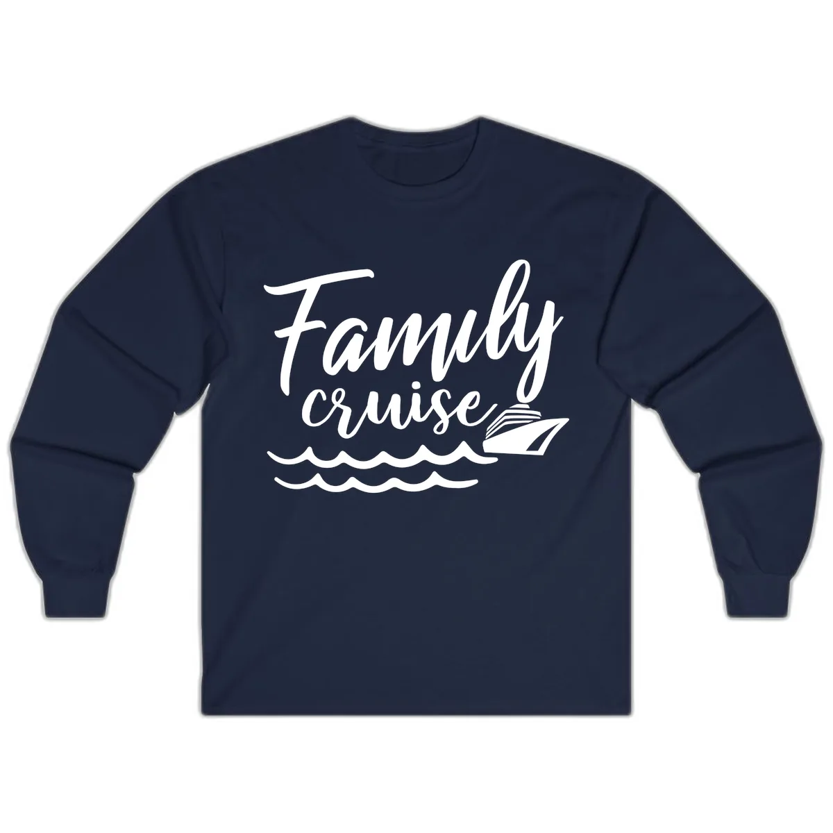 Family Cruise Adventure Long Sleeve in Navy