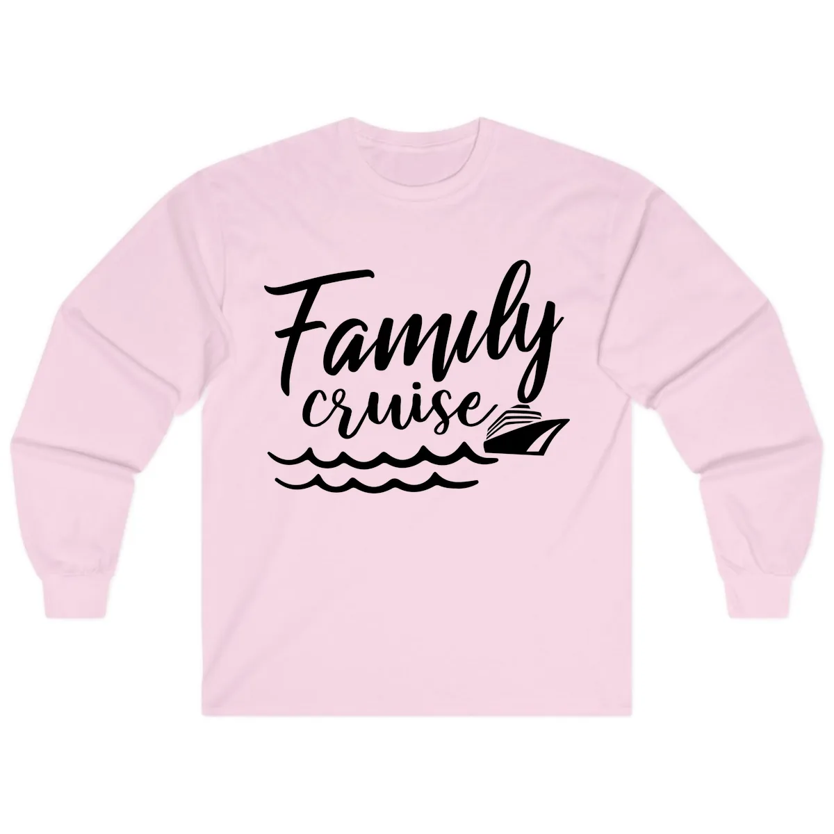 Family Cruise Adventure Long Sleeve in Light Pink