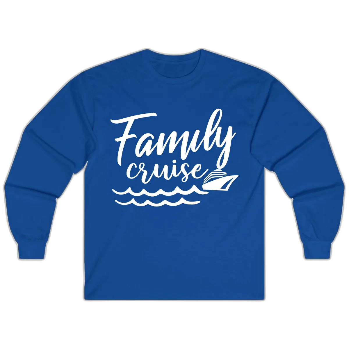 Family Cruise Adventure Long Sleeve in Royal