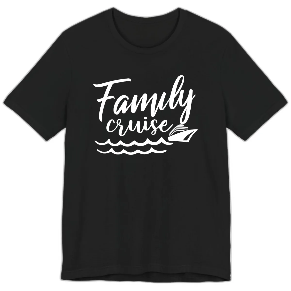 Family Cruise Adventure Premium T-Shirt in Black