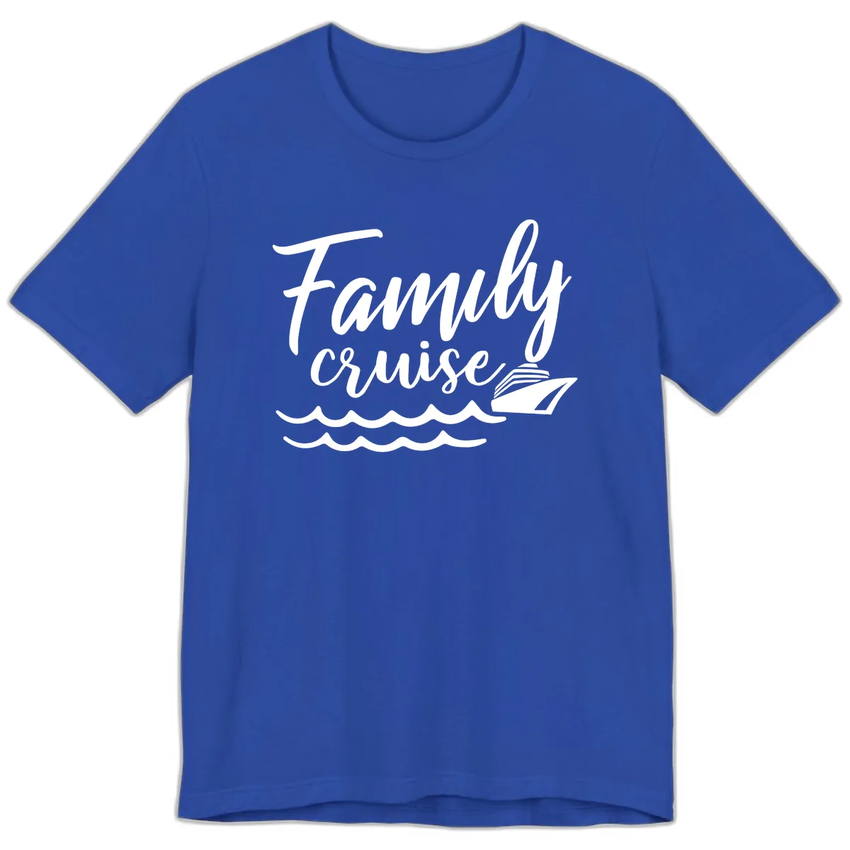 Family Cruise Adventure Premium T-Shirt in True Royal