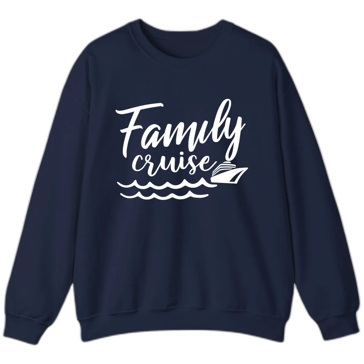 Family Cruise Adventure Sweatshirt in Navy