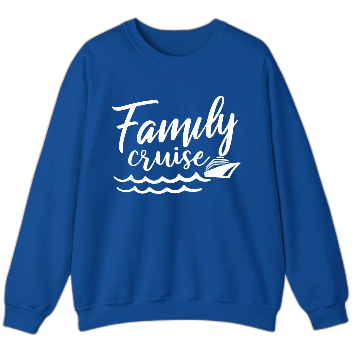 Family Cruise Adventure Sweatshirt in Royal