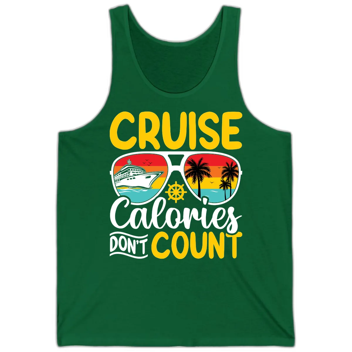 Cruise Calories Don't Count Tank in Kelly