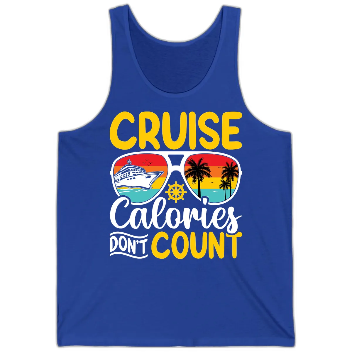 Cruise Calories Don't Count Tank in True Royal