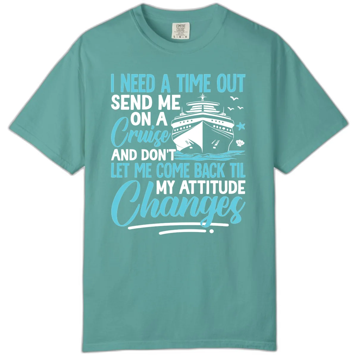 Attitude Adjustment Cruise Escape Comfort Color in Seafoam
