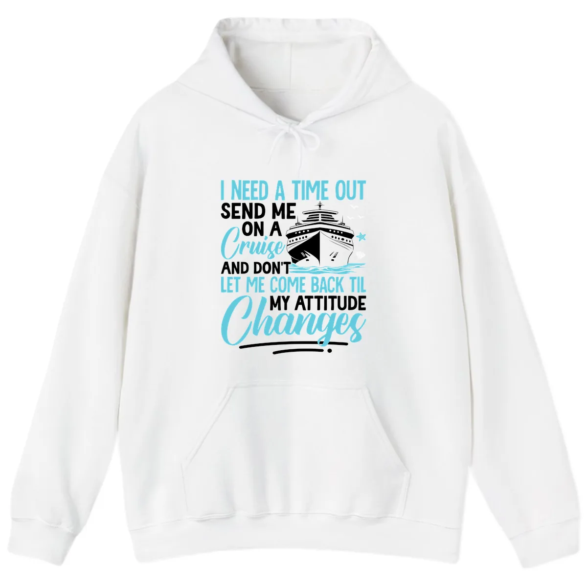Attitude Adjustment Cruise Escape Hoodie in White