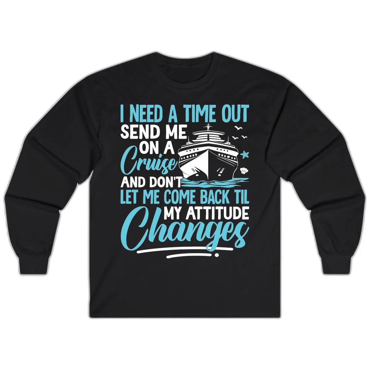 Attitude Adjustment Cruise Escape Long Sleeve in Black