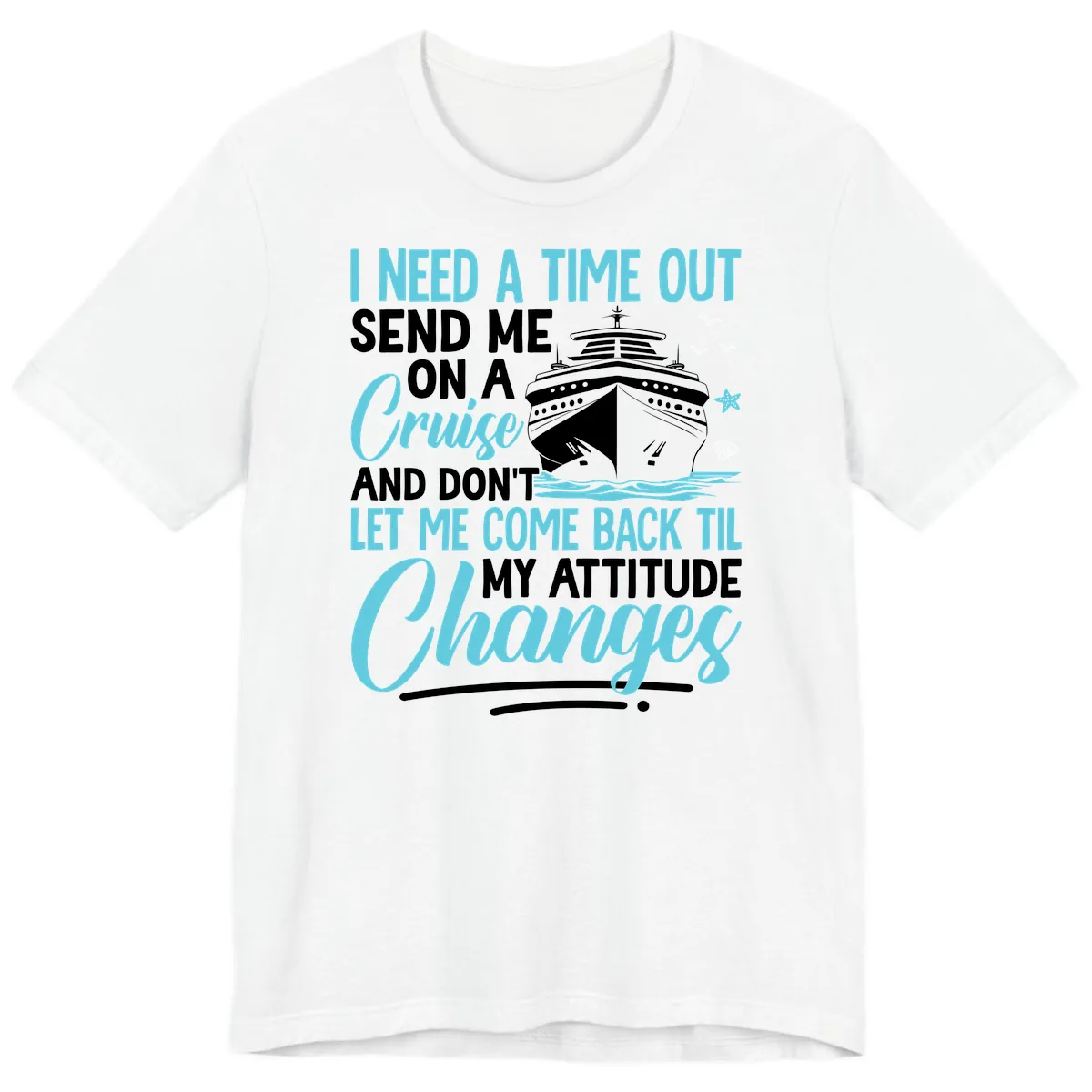 Attitude Adjustment Cruise Escape Premium T-Shirt in White