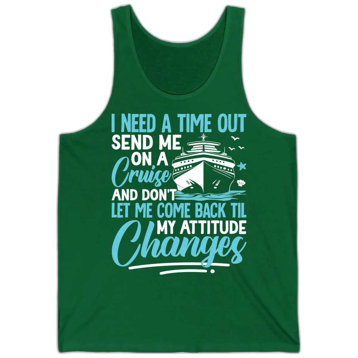 Attitude Adjustment Cruise Escape Tank in Kelly