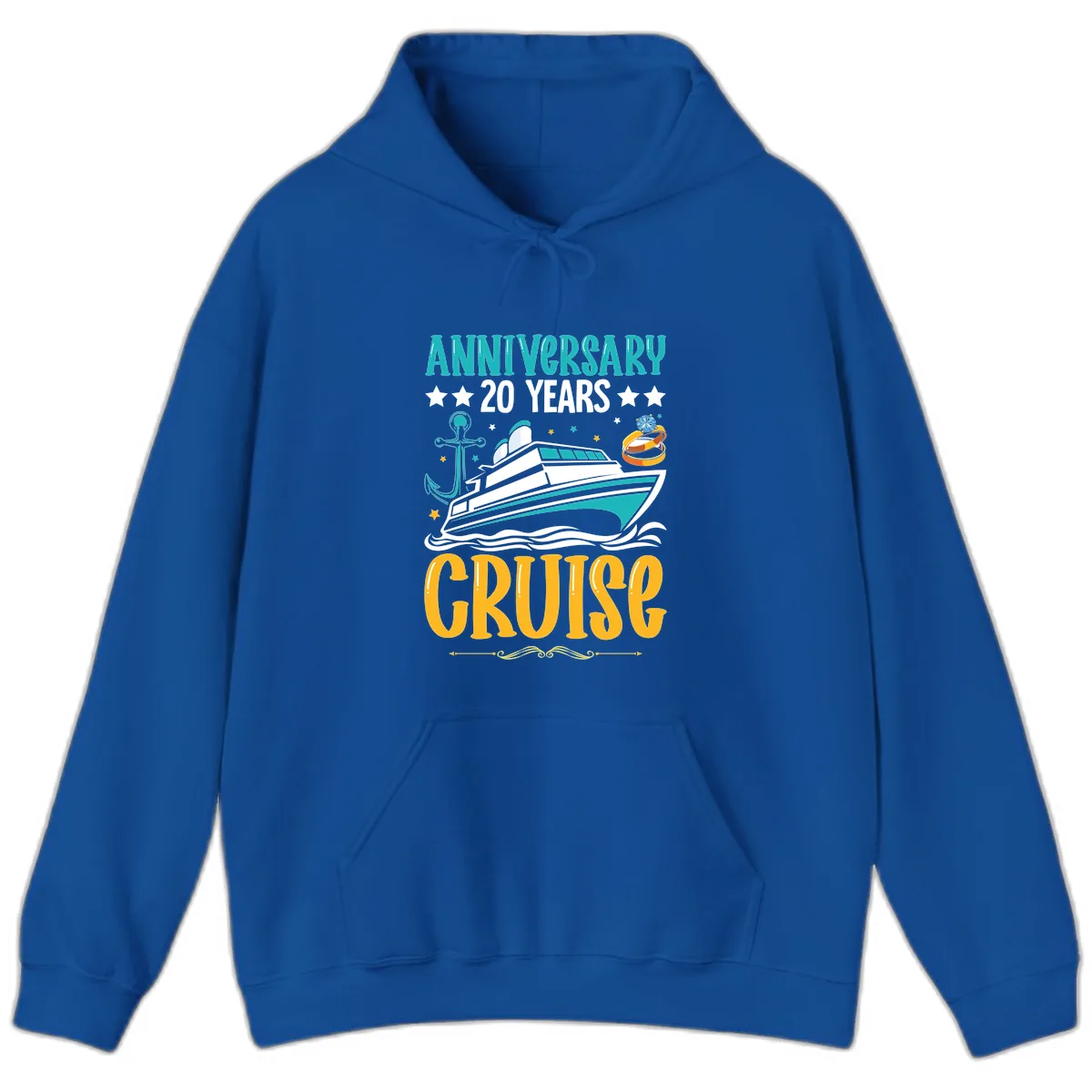Anniversary 20 Years Cruise Hoodie in Royal