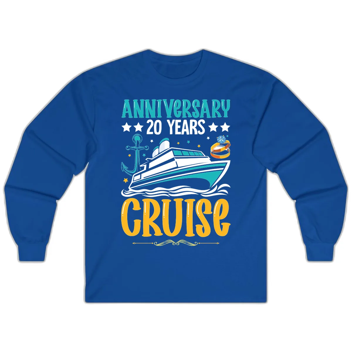 Anniversary 20 Years Cruise Long Sleeve in Royal