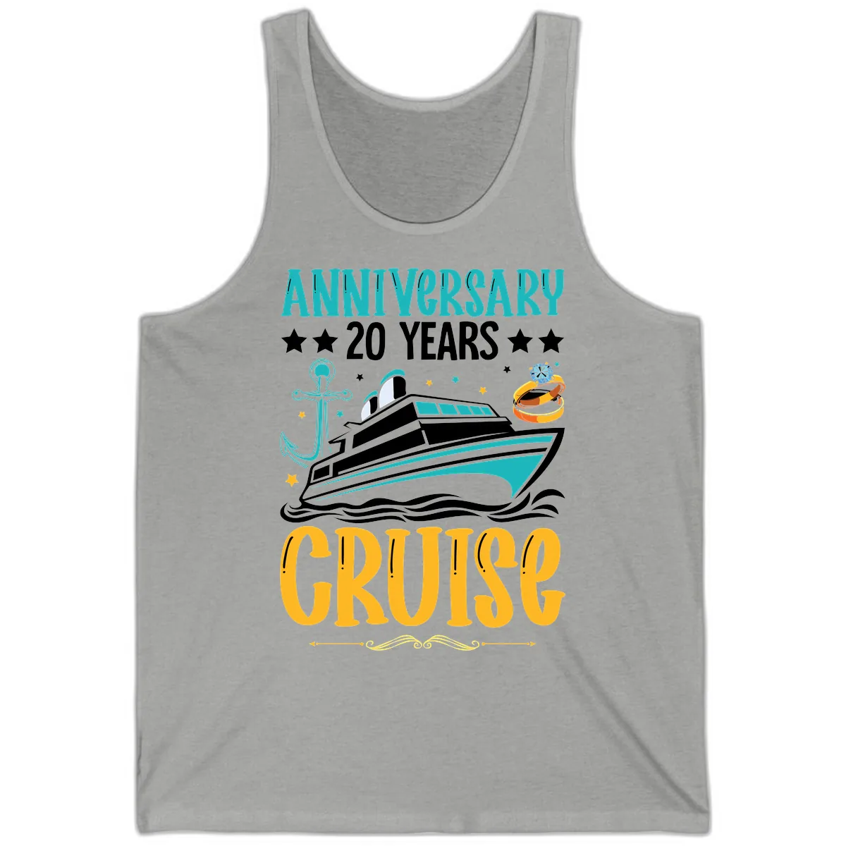 Anniversary 20 Years Cruise Tank in Athletic Heather