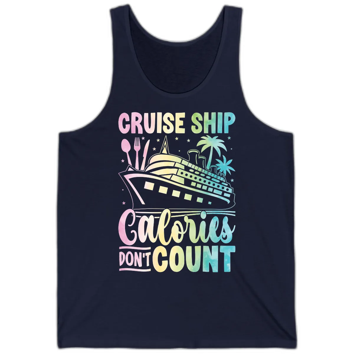 Cruise Ship Calories Don't Count Tank in Navy