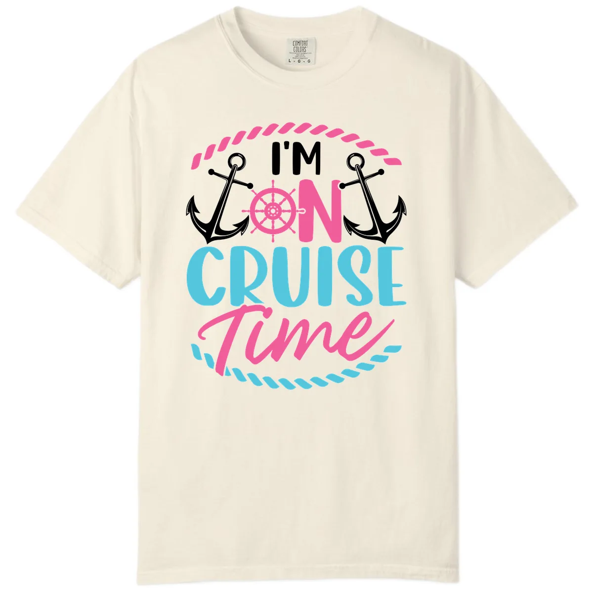 I'm On Cruise Time Comfort Color in Ivory