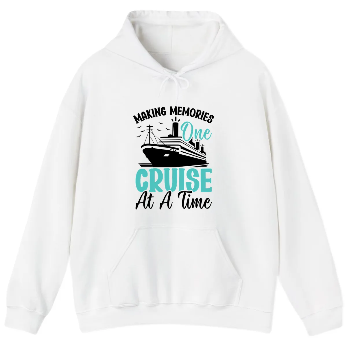 Making Memories One Cruise At A Time Hoodie in White