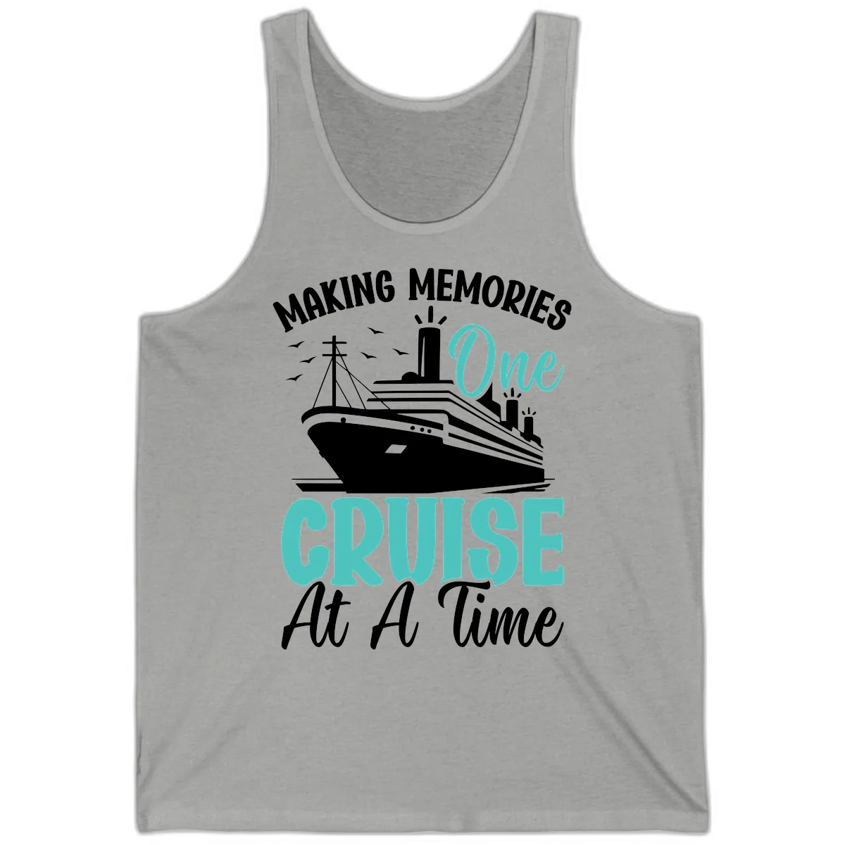 Making Memories One Cruise At A Time Tank in Athletic Heather