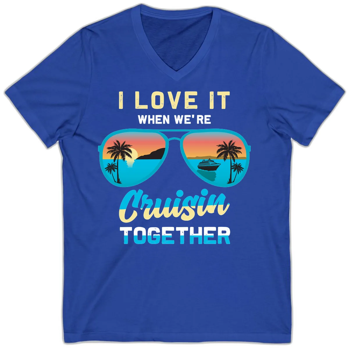 Cruising When We're Cruisin Together V-Neck in True Royal