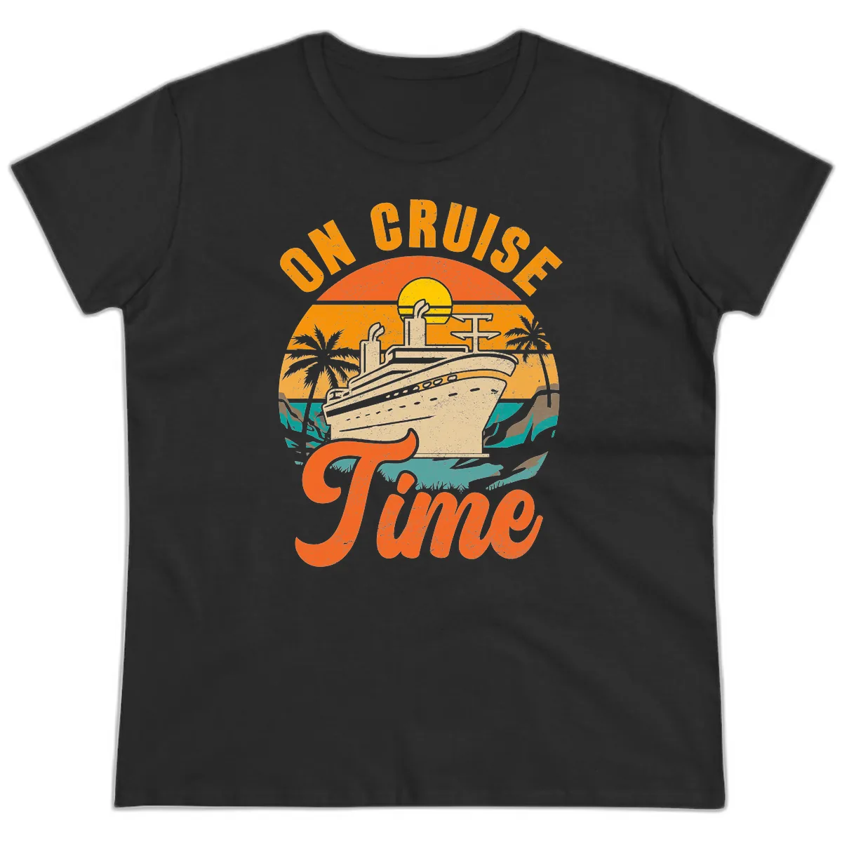 On Cruise Time Ladies Tee in Black