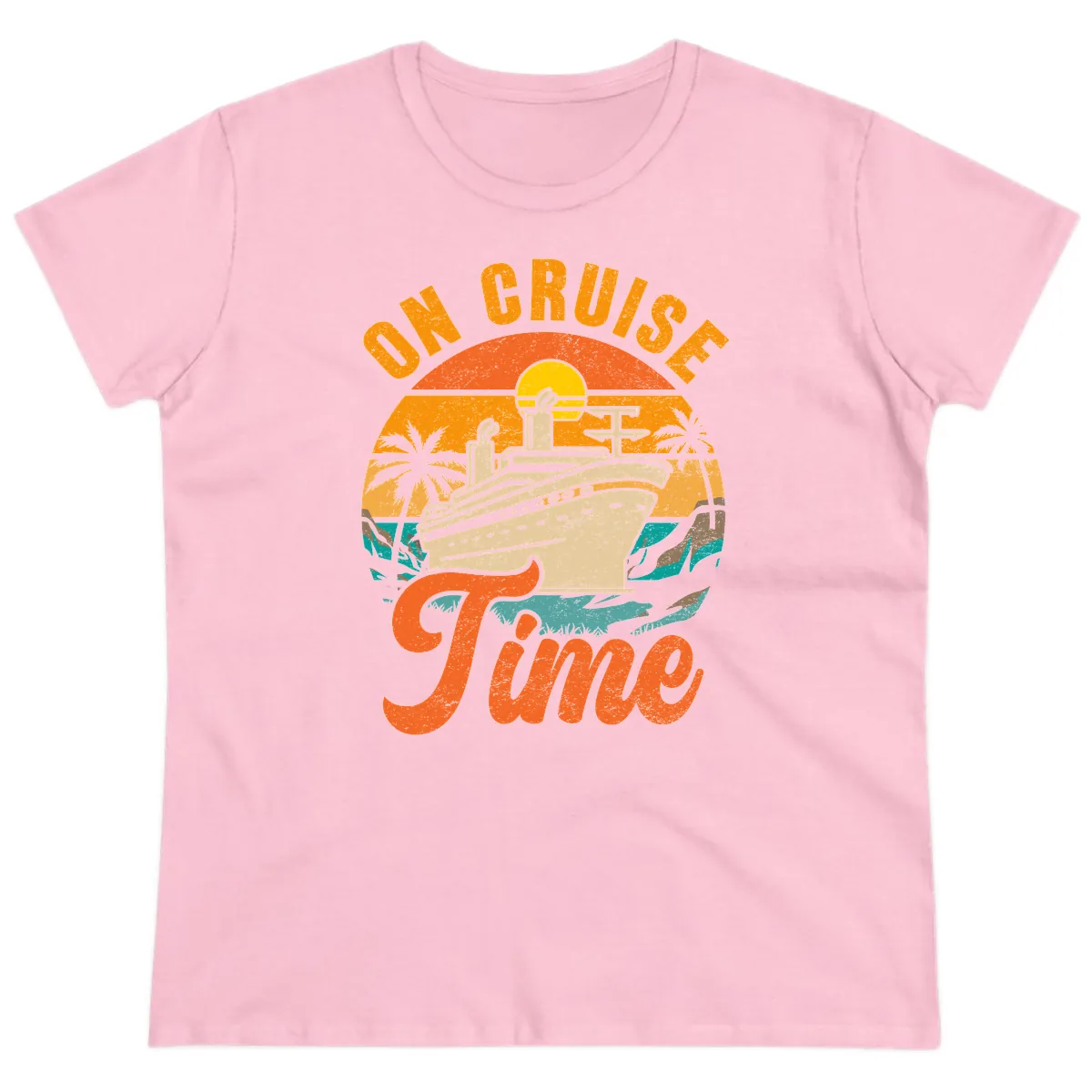On Cruise Time Ladies Tee in Light Pink