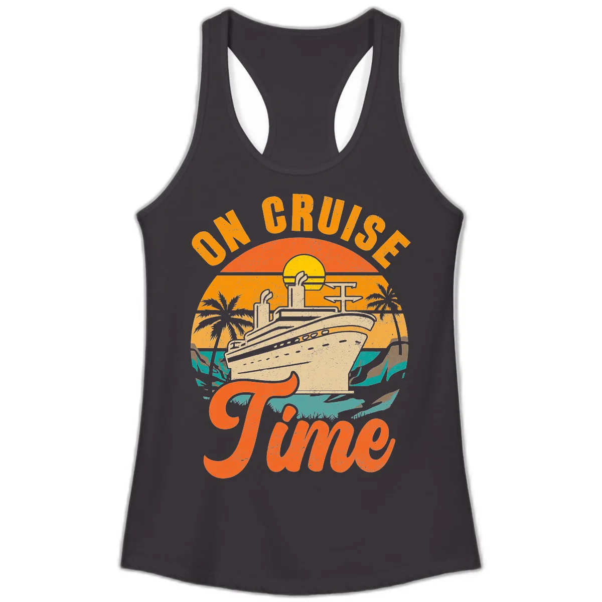 On Cruise Time Ladies Tank in Black