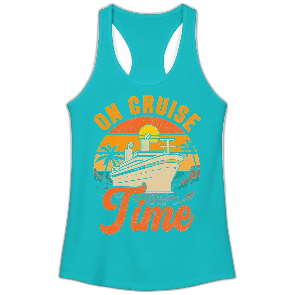 On Cruise Time Ladies Tank in Tahiti Blue