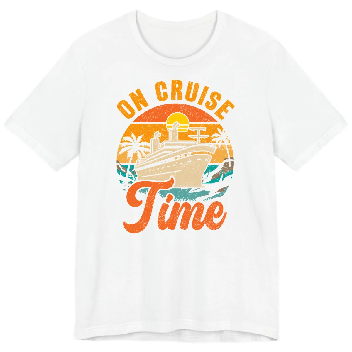 On Cruise Time Premium T-Shirt in White