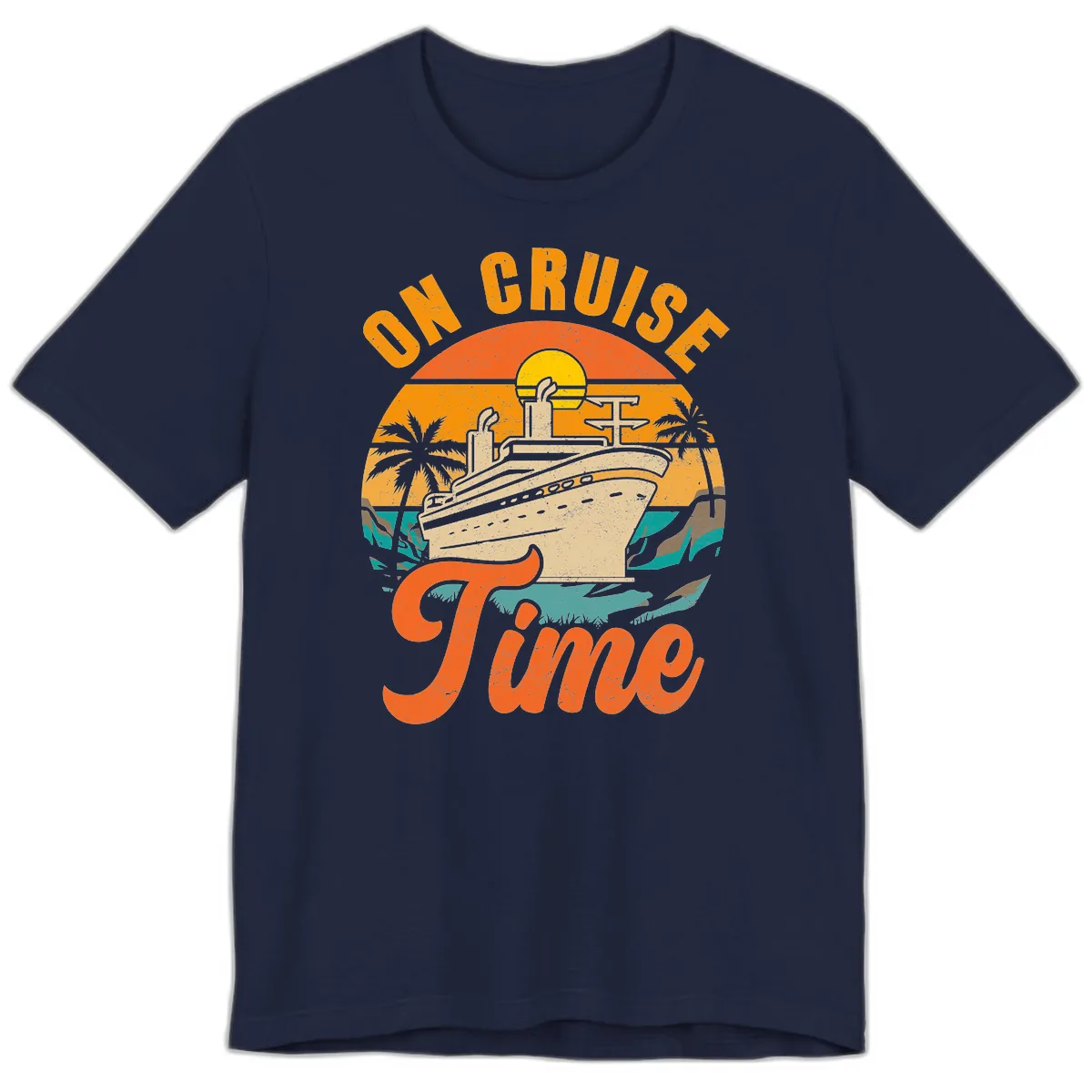 On Cruise Time Premium T-Shirt in Navy