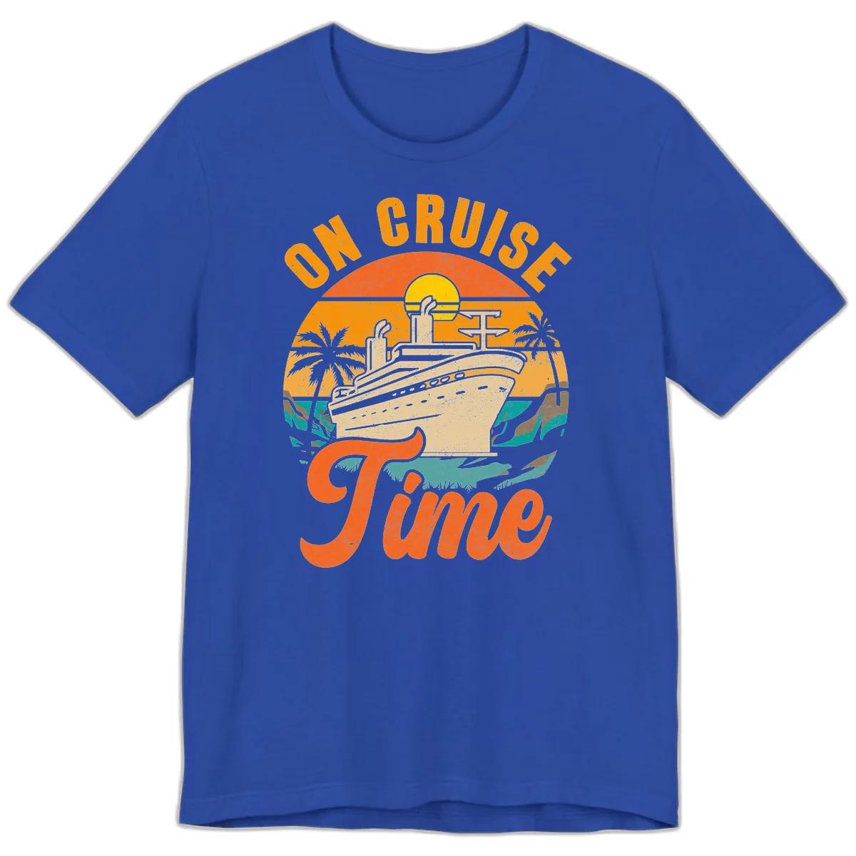 On Cruise Time Premium T-Shirt in True Royal
