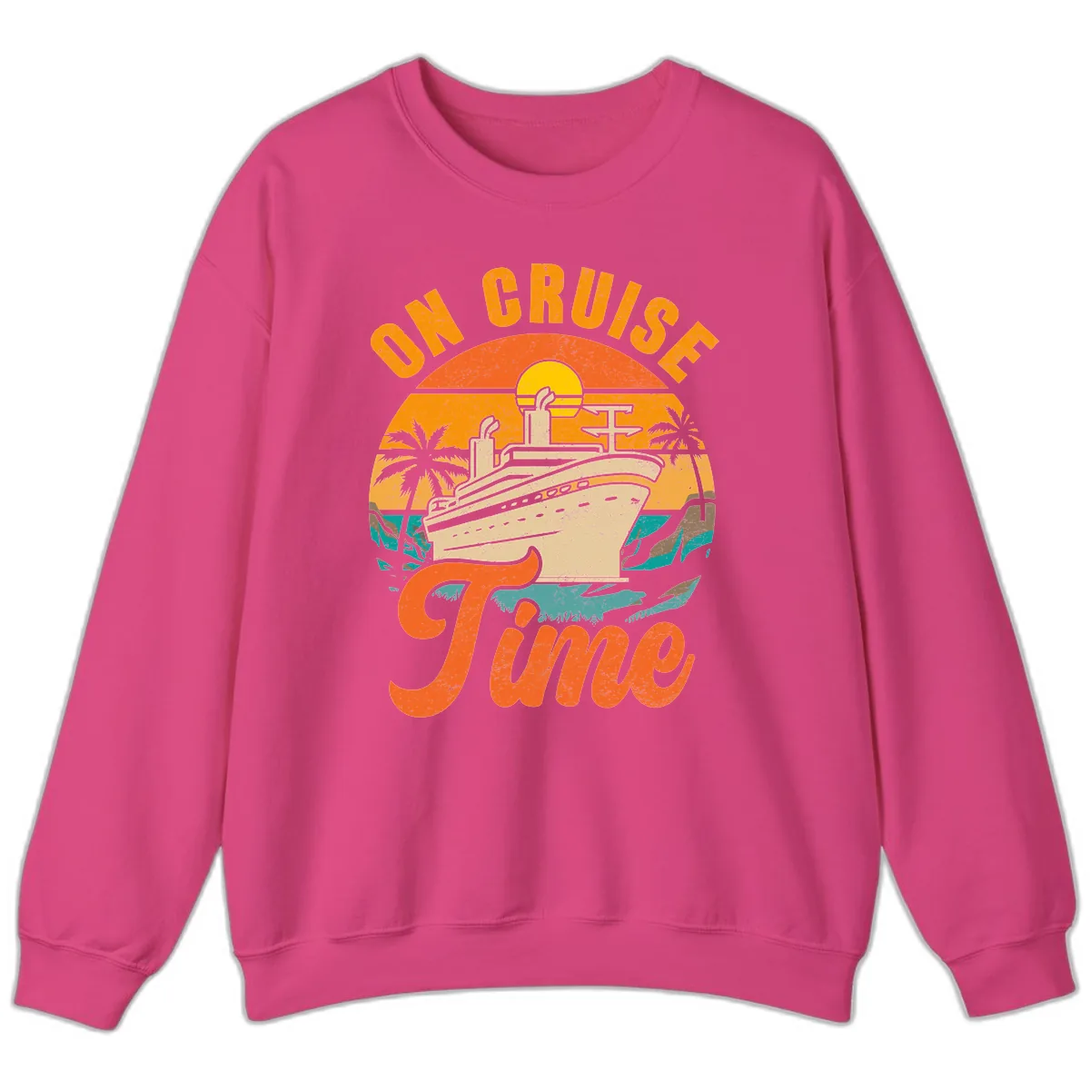 On Cruise Time Sweatshirt in Heliconia