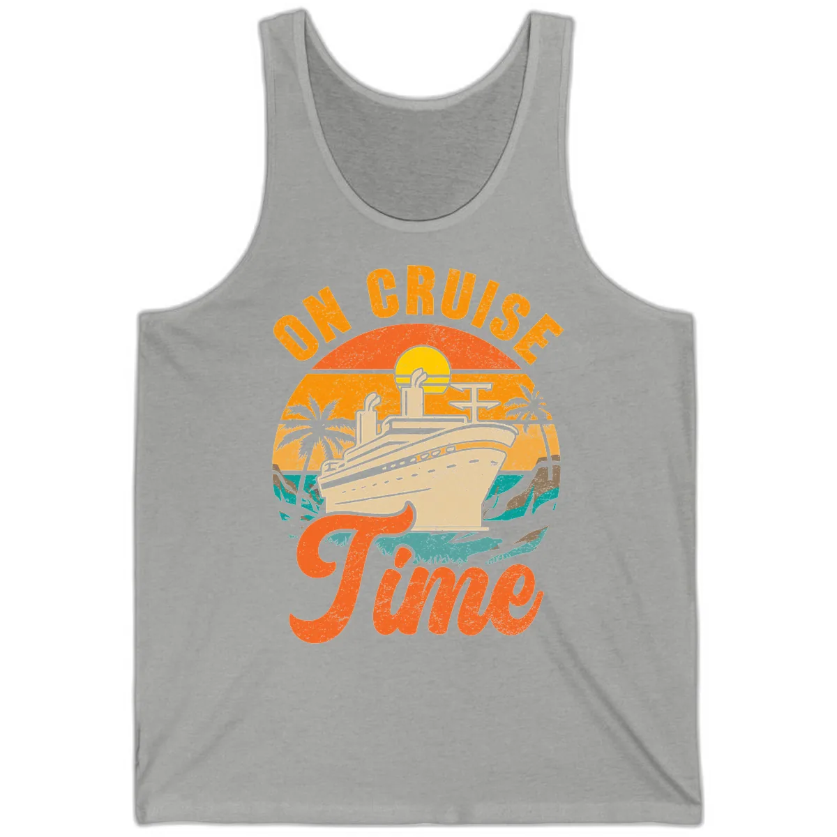 On Cruise Time Tank in Athletic Heather
