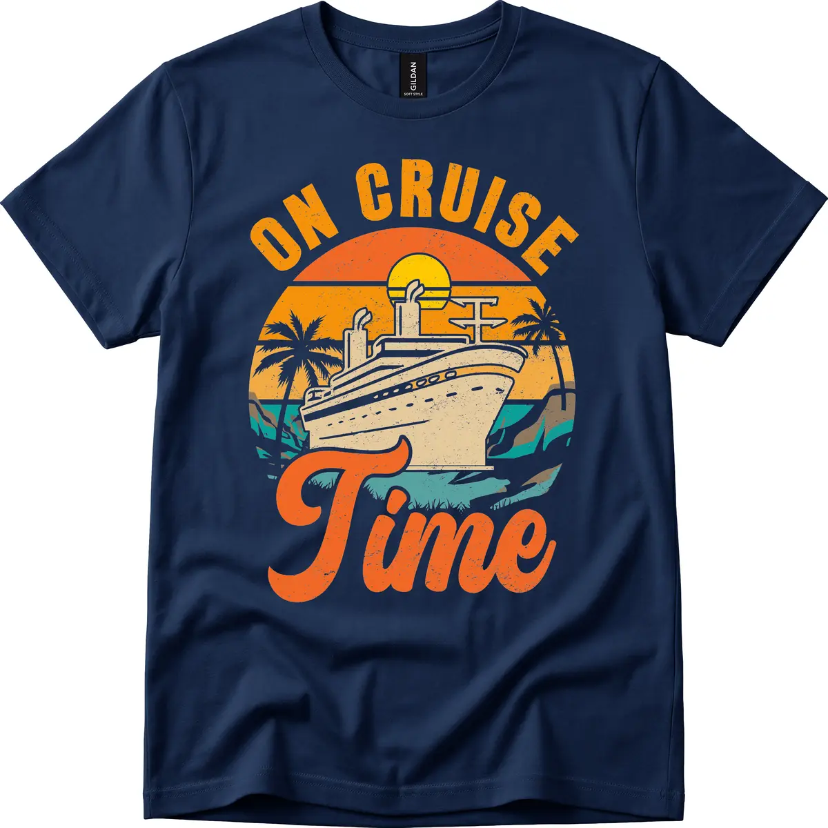 On Cruise Time T-Shirt in Navy