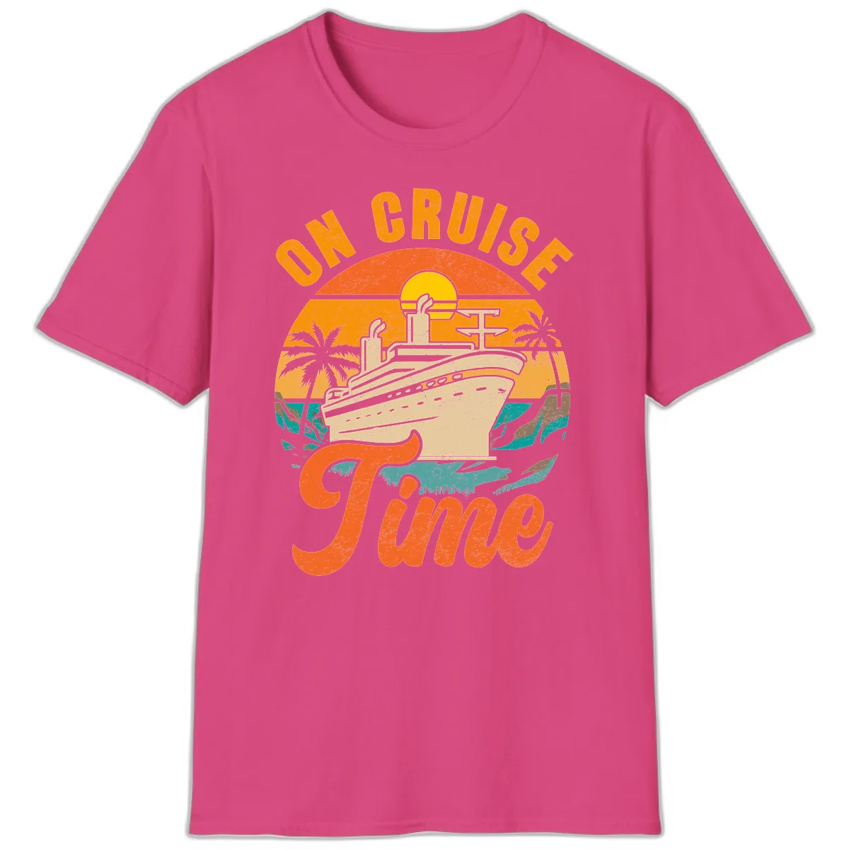 On Cruise Time T-Shirt in Heliconia
