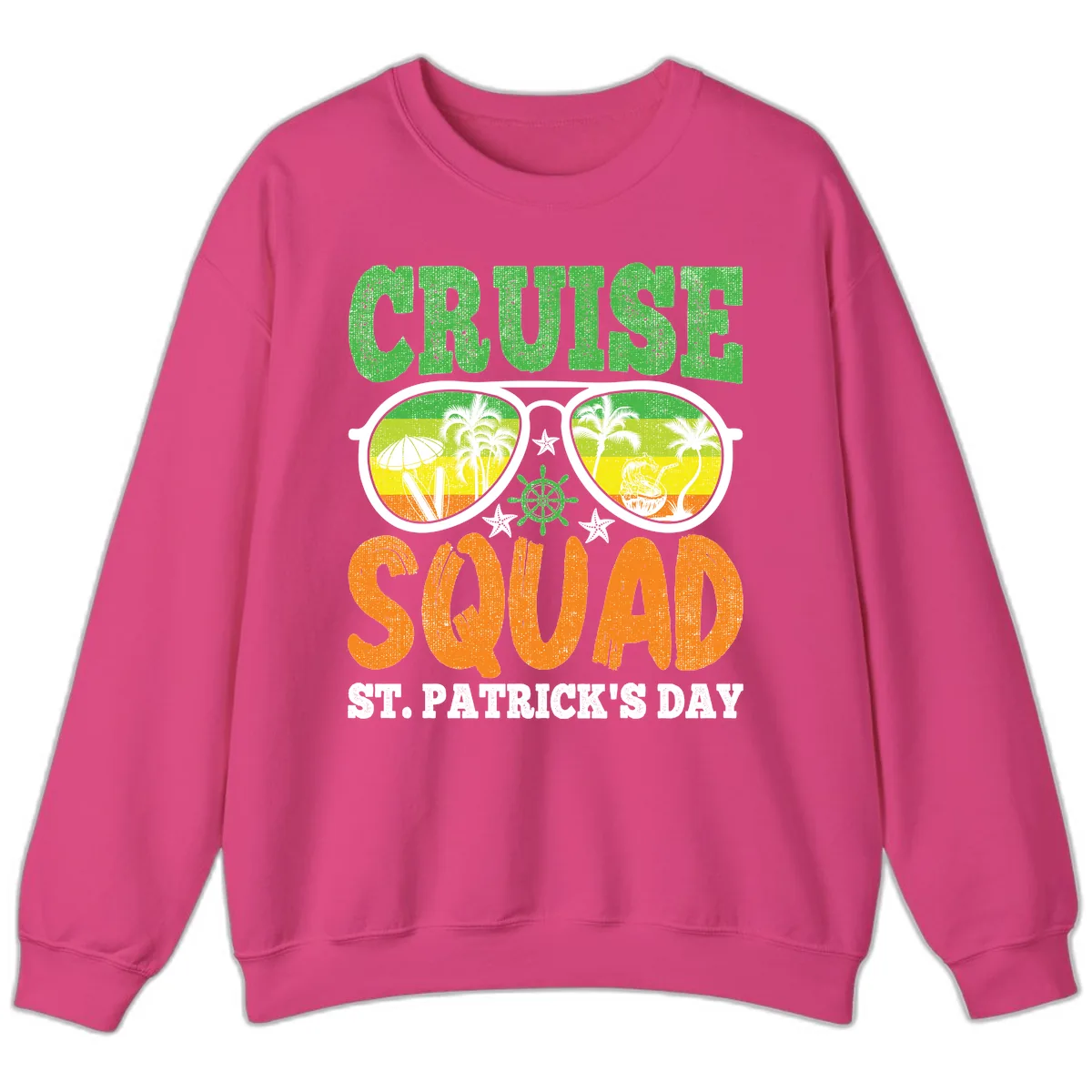 Cruise Squad Squad Sunglasses Sweatshirt in Heliconia