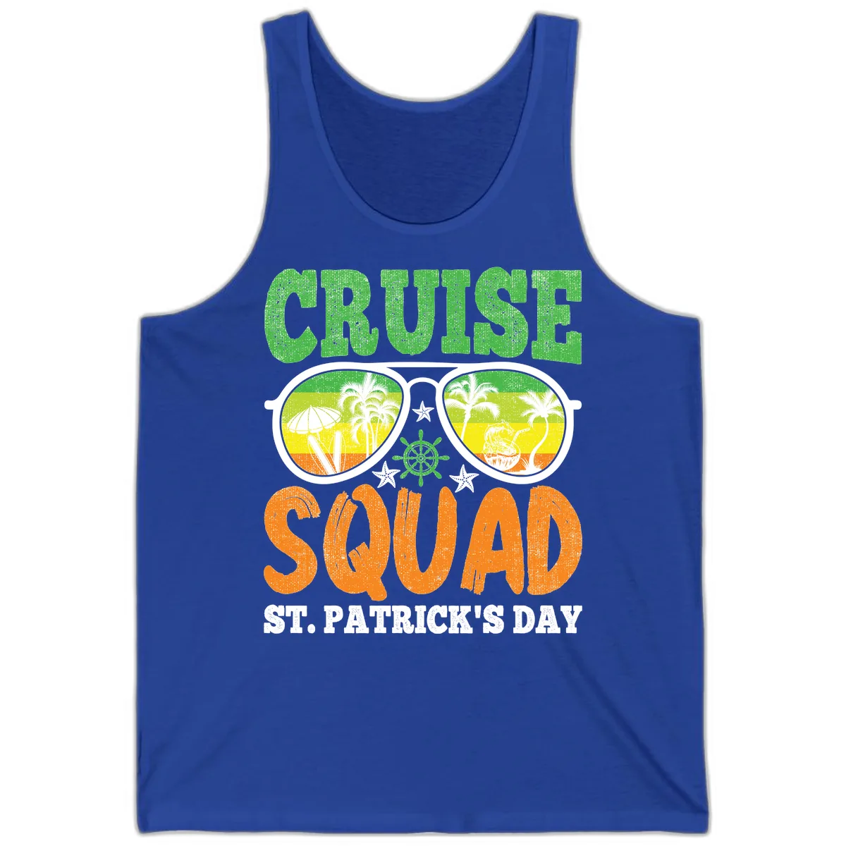 Cruise Squad Squad Sunglasses Tank in True Royal