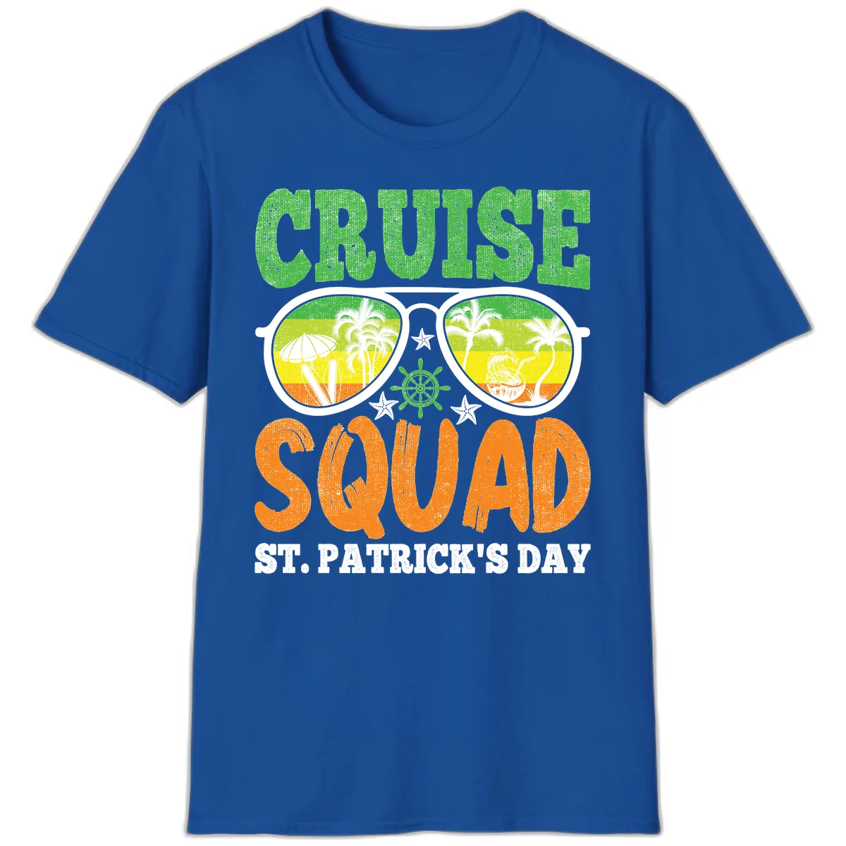 Cruise Squad Squad Sunglasses T-Shirt in Royal